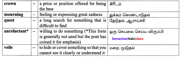10th English Life Poem Question Answer Samacheer Kalvi Chapter 1