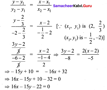 10th Maths 5.3 Solution Samacheer Kalvi Chapter 5 Coordinate Geometry