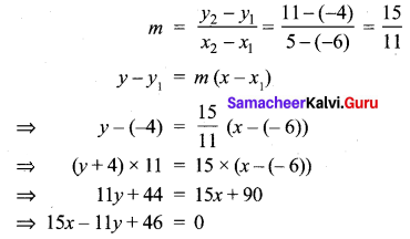 10 Maths Exercise 5.3 Samacheer Kalvi Chapter 5 Coordinate Geometry