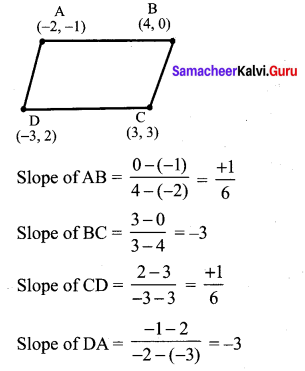 Samacheer Kalvi 10th Maths Chapter 5 Coordinate Geometry Unit Exercise 5 7