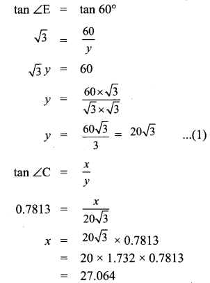 10th Maths Exercise 6.4 Samacheer Kalvi Chapter 6 Trigonometry