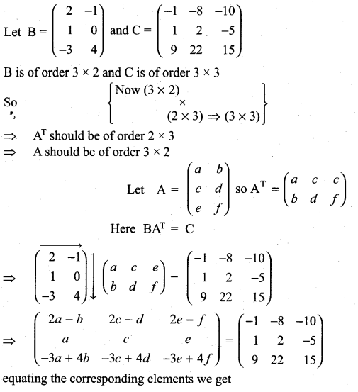 Samacheer Kalvi 11th Maths Solutions Chapter 7 Matrices and Determinants Ex 7.1 42