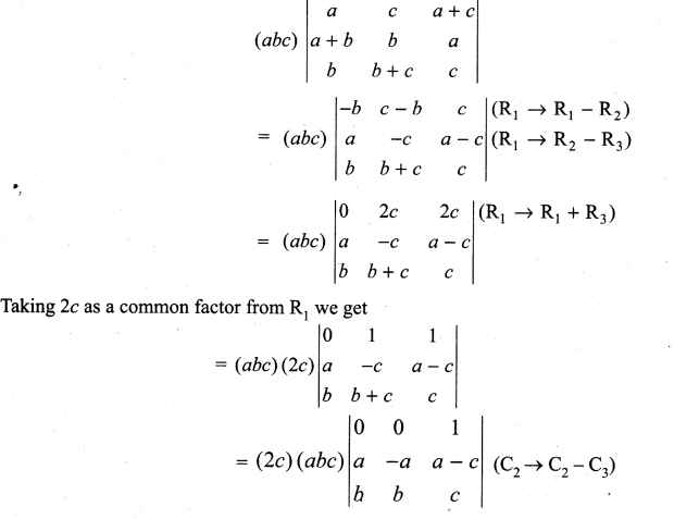 11th Maths Determinants Solutions Samacheer Kalvi Chapter 7 Ex 7.2