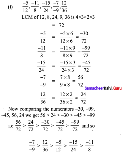 Samacheer Kalvi 8th Maths Term 1 Chapter 1 Rational Numbers Ex 1.1 25