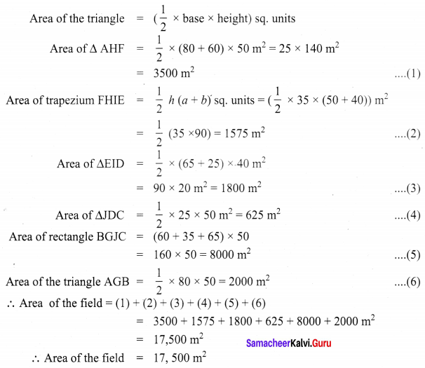 Class 8 Maths Samacheer Kalvi Solutions Term 1 Chapter 2 Measurements Ex 2.2