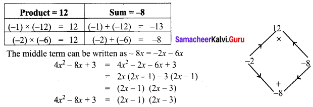 Samacheer Kalvi Guru 8th Maths Guide Solutions Term 1 Chapter 3 Algebra Ex 3.4