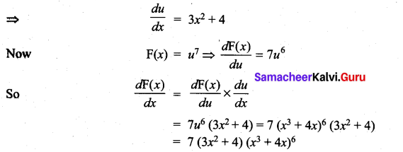 Samacheer Kalvi 11th Maths Solutions Chapter 10 Differentiability and Methods of Differentiation Ex 10.3 5