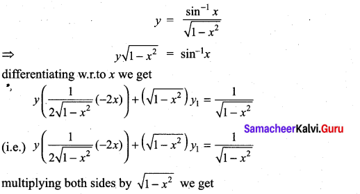 Samacheer Kalvi 11th Maths Solutions Chapter 10 Differentiability and Methods of Differentiation Ex 10.4 34