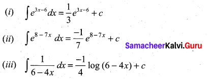 Samacheer Kalvi 11th Maths Solutions Chapter 11 Integral Calculus Ex 11.2 3