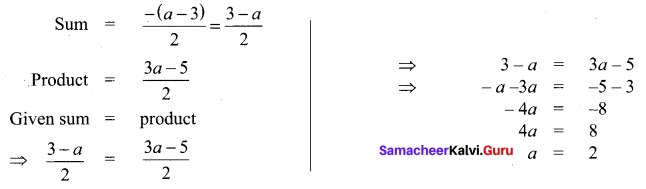 Samacheer Kalvi 11th Maths Solutions Chapter 2 Basic Algebra Ex 2.13 14
