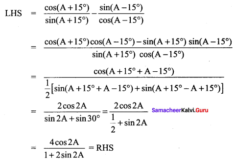 Samacheer Kalvi 11th Maths Solutions Chapter 3 Trigonometry Ex 3.6 33