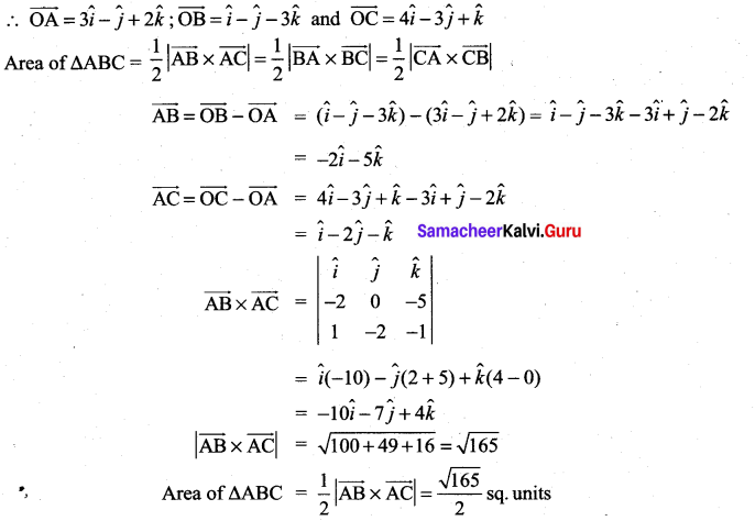 Samacheer Kalvi 11th Maths Solutions Chapter 8 Vector Algebra - I Ex 8.4 10
