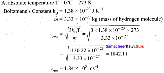 Samacheer Kalvi 11th Physics Solutions Chapter 9 Kinetic Theory of Gases 55