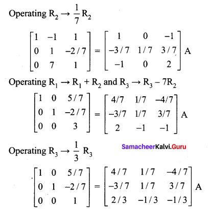 Samacheer Kalvi 12th Maths Solutions Chapter 1 Applications of Matrices and Determinants Ex 1.1 12