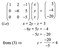 Samacheer Kalvi 12th Maths Solutions Chapter 1 Applications of Matrices and Determinants Ex 1.5 Q1.1