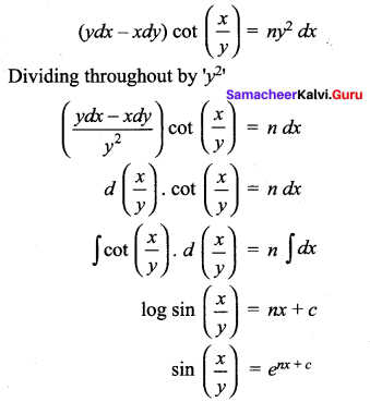 Samacheer Kalvi 12th Maths Solutions Chapter 10 Ordinary Differential Equations Ex 10.5 17