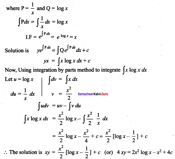Samacheer Kalvi 12th Maths Solutions Chapter 10 Ordinary Differential Equations Ex 10.7 41