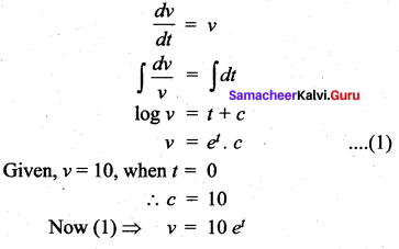 Samacheer Kalvi 12th Maths Solutions Chapter 10 Ordinary Differential Equations Ex 10.8 7