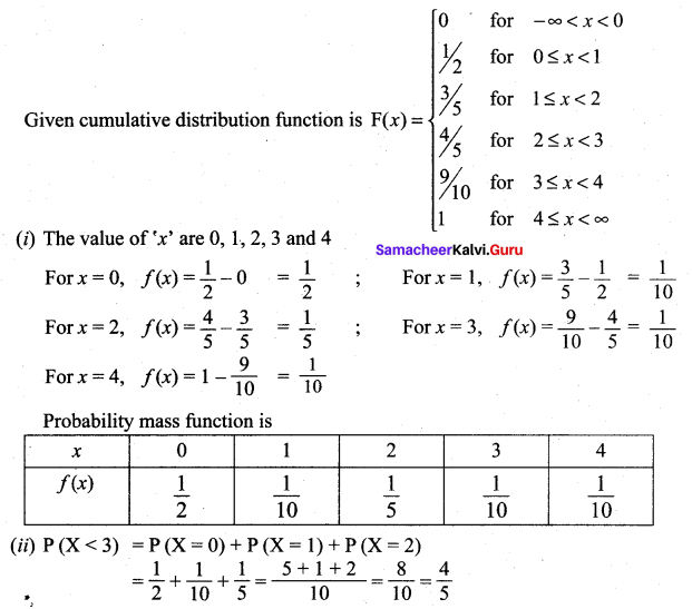Samacheer Kalvi 12th Maths Solutions Chapter 11 Probability Distributions Ex 11.2 19