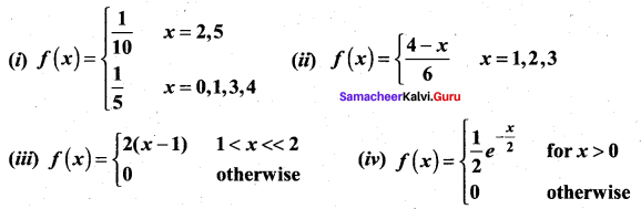 Samacheer Kalvi 12th Maths Solutions Chapter 11 Probability Distributions Ex 11.4 1