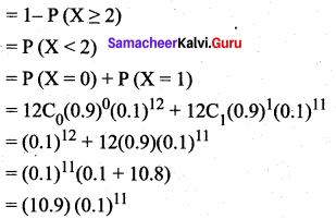 Samacheer Kalvi 12th Maths Solutions Chapter 11 Probability Distributions Ex 11.5 15