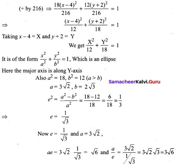 Samacheer Kalvi 12th Maths Solutions Chapter 5 Two Dimensional Analytical Geometry - II Ex 5.2 23