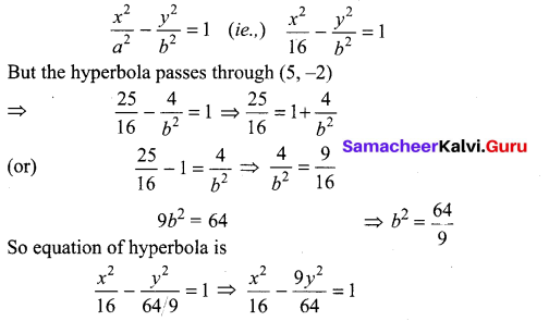Class 12 Maths Chapter 5 Exercise 5.2 Two Dimensional Analytical Geometry Samacheer Kalvi