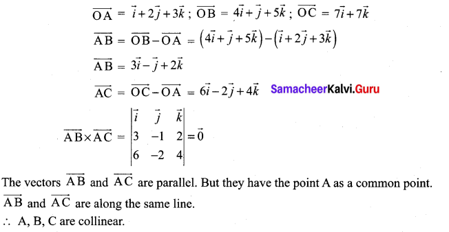 Samacheer Kalvi 12th Maths Solutions Chapter 6 Applications of Vector Algebra Ex 6.1 24