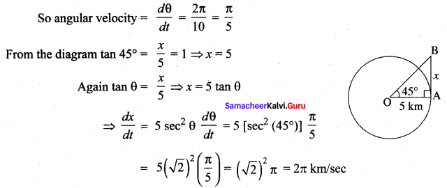 Class 12th Maths Exercise 7.1 Chapter 7 Applications Of Differential Calculus Samacheer Kalvi