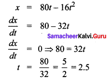 Samacheer Kalvi 12th Maths Solutions Chapter 7 Applications of Differential Calculus Ex 7.10 7