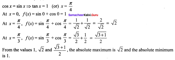 Samacheer Kalvi 12th Maths Solutions Chapter 7 Applications of Differential Calculus Ex 7.6 17