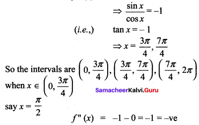 Samacheer Kalvi 12th Maths Solutions Chapter 7 Applications of Differential Calculus Ex 7.7 3