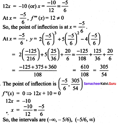 Samacheer Kalvi 12th Maths Solutions Chapter 7 Applications of Differential Calculus Ex 7.7 88