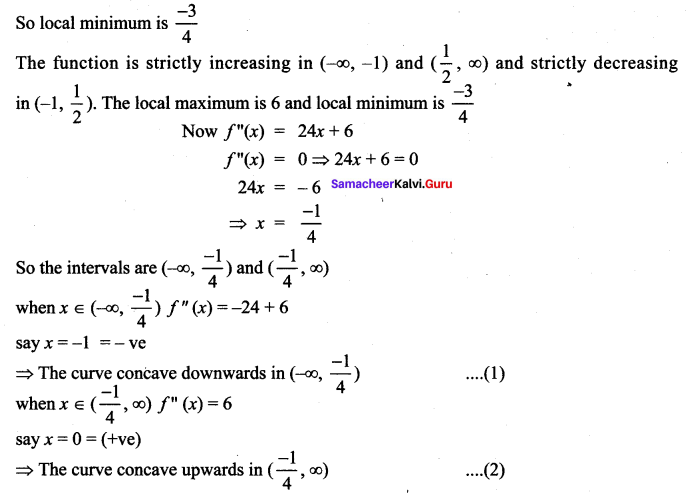 Samacheer Kalvi 12th Maths Solutions Chapter 7 Applications of Differential Calculus Ex 7.7 9