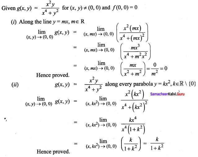 Samacheer Kalvi 12th Maths Solutions Chapter 8 Differentials and Partial Derivatives Ex 8.3 11