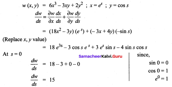 Samacheer Kalvi 12th Maths Solutions Chapter 8 Differentials and Partial Derivatives Ex 8.6 9