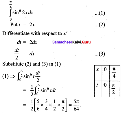 Samacheer Kalvi 12th Maths Solutions Chapter 9 Applications of Integration Ex 9.6 6