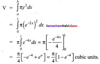 Samacheer Kalvi 12th Maths Solutions Chapter 9 Applications of Integration Ex 9.9 2