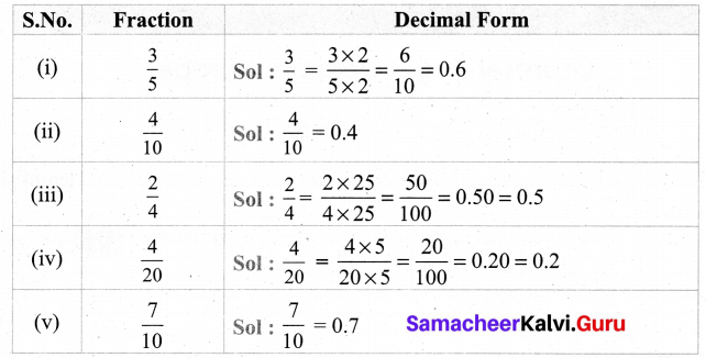 7th Maths Exercise 1.1 Samacheer Kalvi Term 2 Chapter 1 Number System Intext Questions