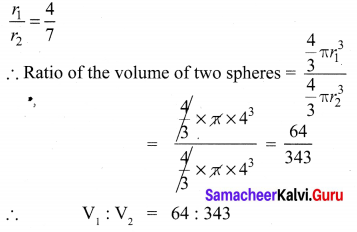 9th Maths Exercise 7.2 Samacheer Kalvi Chapter 7 Mensuration