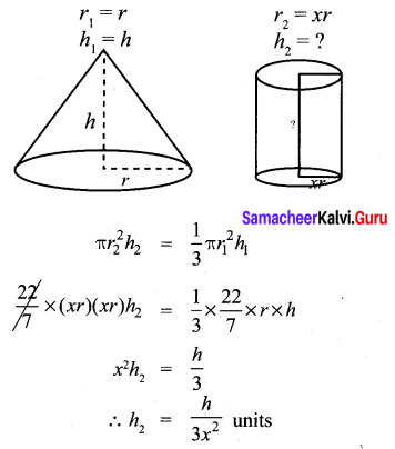 Samacheer Kalvi 10th Maths Mensuration Solutions Chapter 7 Ex 7.4