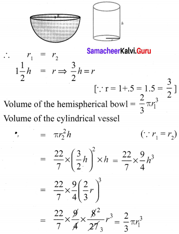 Samacheer Kalvi 10th Maths Chapter 7 Mensuration Ex 7.4 9