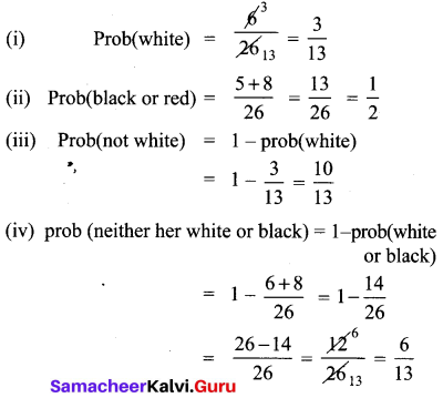 10th Maths Exercise 8.3 4th Sum Chapter 8 Statistics And Probability Samacheer Kalvi