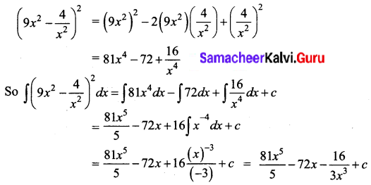 Samacheer Kalvi 12th Business Maths Solutions Chapter 2 Integral Calculus I Ex 2.1 Q2
