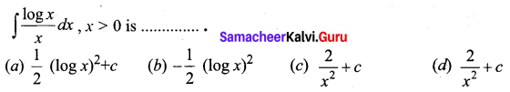 Samacheer Kalvi 12th Business Maths Solutions Chapter 2 Integral Calculus I Ex 2.12 Q5