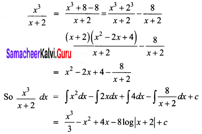 Samacheer Kalvi 12th Business Maths Solutions Chapter 2 Integral Calculus I Ex 2.2 Q3