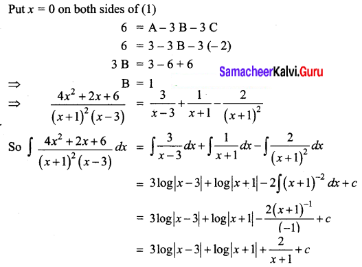 Samacheer Kalvi 12th Business Maths Solutions Chapter 2 Integral Calculus I Ex 2.2 Q6.1