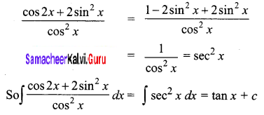 Samacheer Kalvi 12th Business Maths Solutions Chapter 2 Integral Calculus I Ex 2.4 Q3