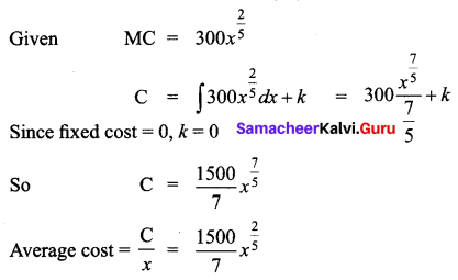 Samacheer Kalvi 12th Business Maths Solutions Chapter 3 Integral Calculus II Ex 3.2 Q7
