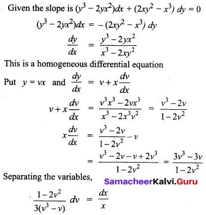 Samacheer Kalvi 12th Business Maths Solutions Chapter 4 Differential Equations Ex 4.3 Q6